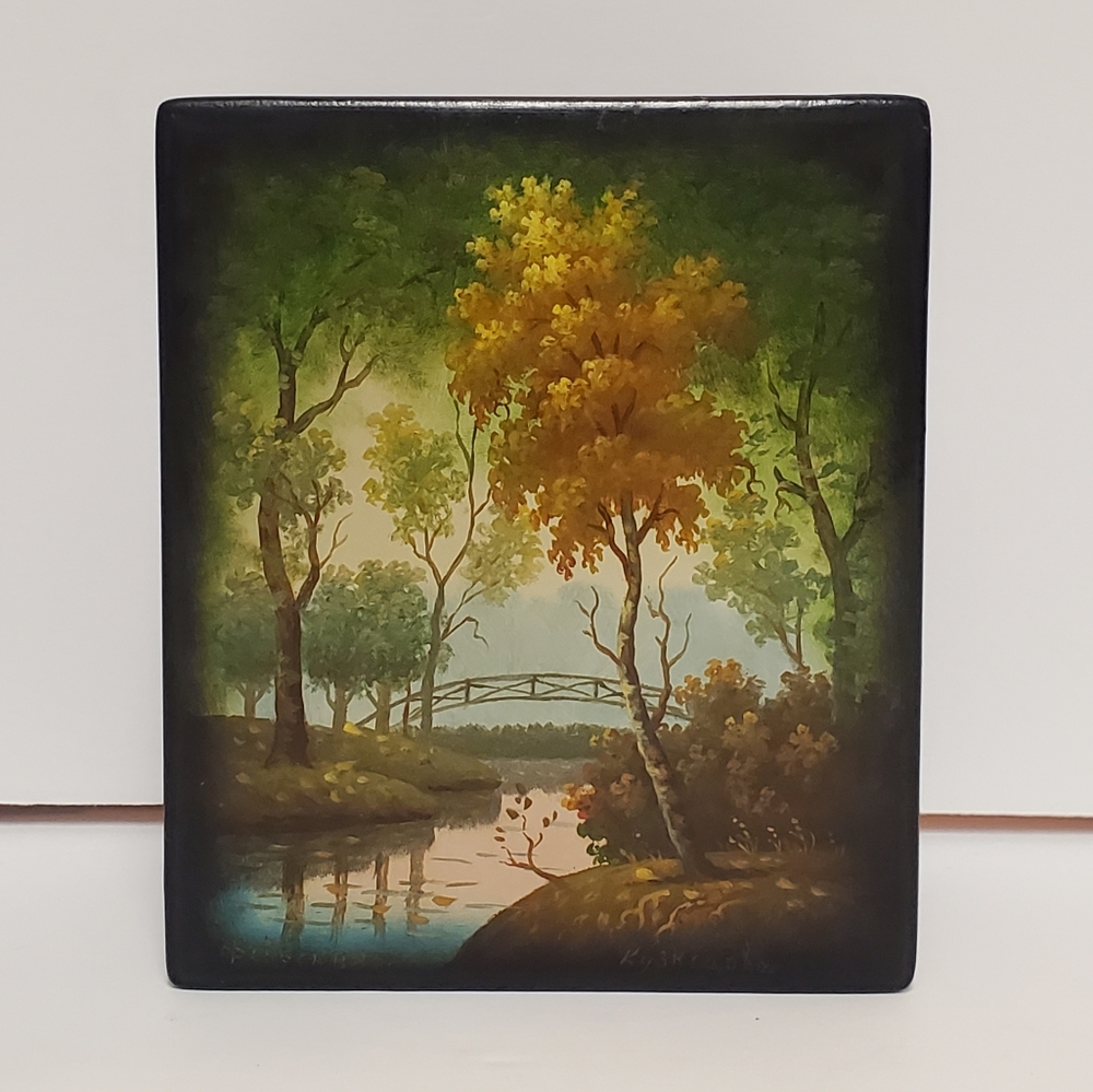 Vintage Russian Handpainted Box